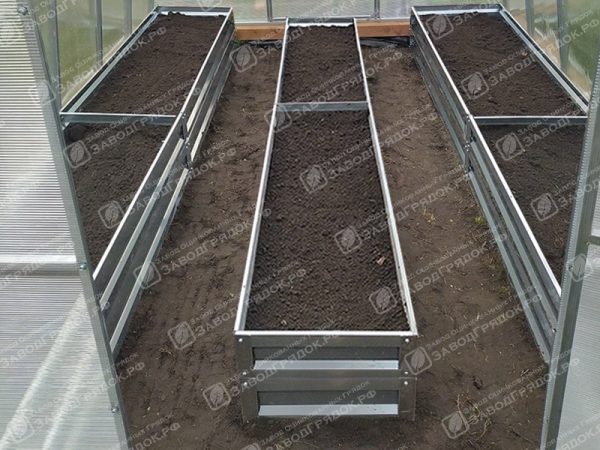 3-gryadki-40.jpg Грядки в теплицу «Усиленные» оцинкованные (высота 40 см) — изображение 1
